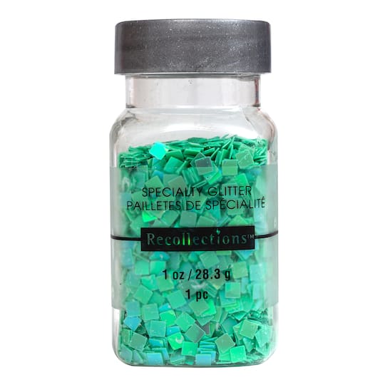 12 Pack: Square Shaped Specialty Glitter by Recollections™